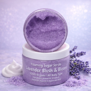 Lavender foaming sugar scrub