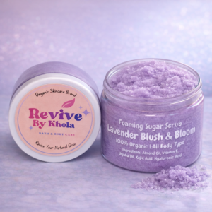 Lavender foaming sugar scrub