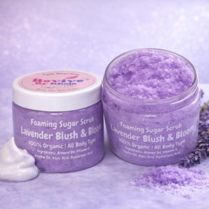 Lavender foaming sugar scrub