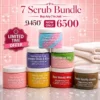 Foaming body Scrub bundle (pack of 7 Body Scrubs)