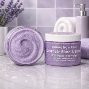 lavender Foaming sugar scrub